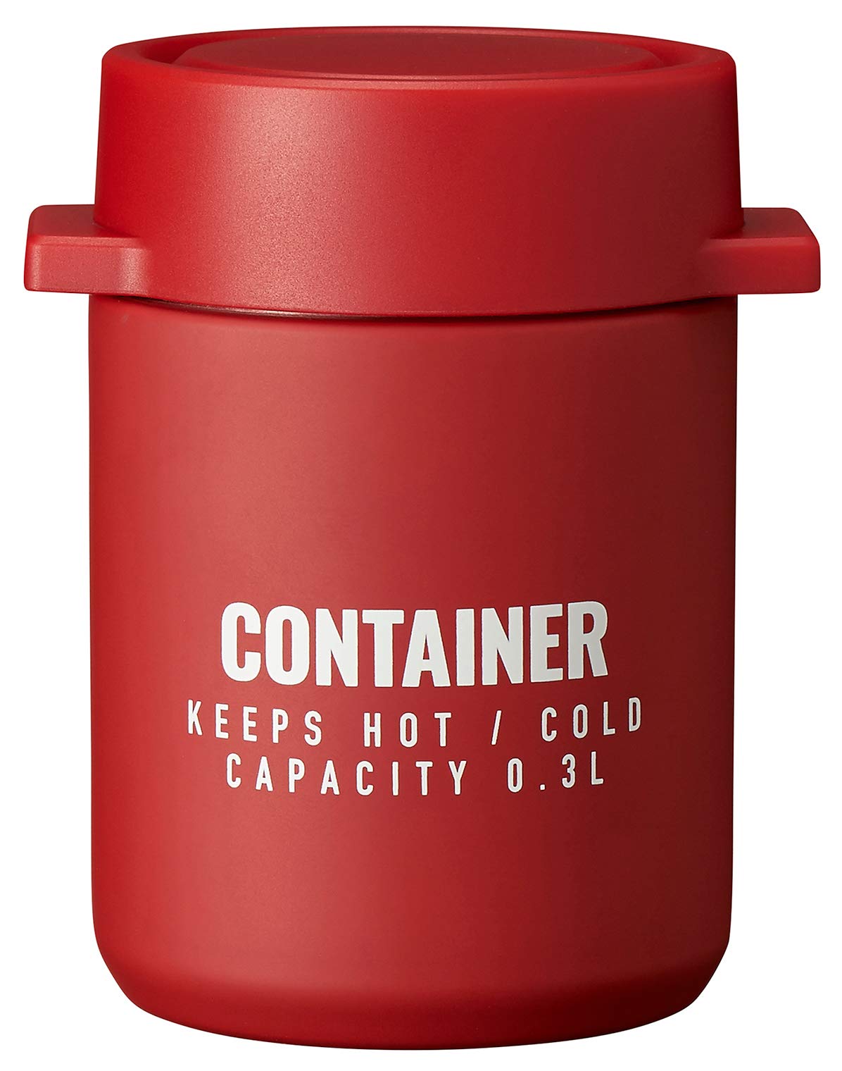 Amazon.co.jp: オーエスケー 保温ランチジャー レッド 容量:約300ml